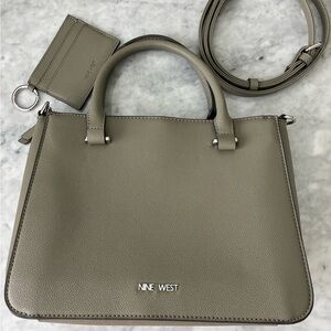 Nine West Taupe Satchel Bag Set